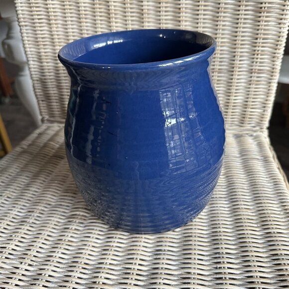 VINTAGE 1940S-50S MCM HYALYN USA 942 POTTERY UTENSIL CROCK, POT OR VASE 7" TALL - Picture 5 of 7